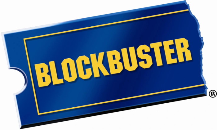 Logo of Blockbuster Video, a company that didn't practise business innovation